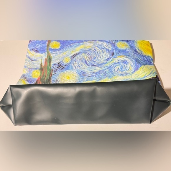 Vintage Starry Night Art Tote Bag Van Gogh-Inspired Shoulder Bag‎ 90s - Picture 3 of 10